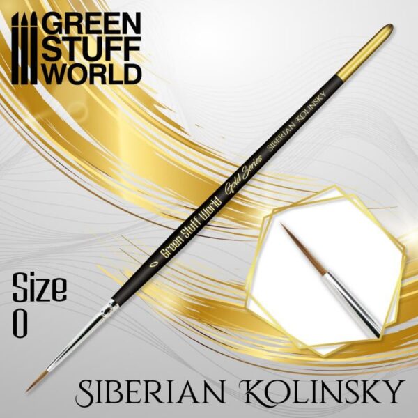 GOLD SERIES  Pincel Kolinsky Siberiano - 0