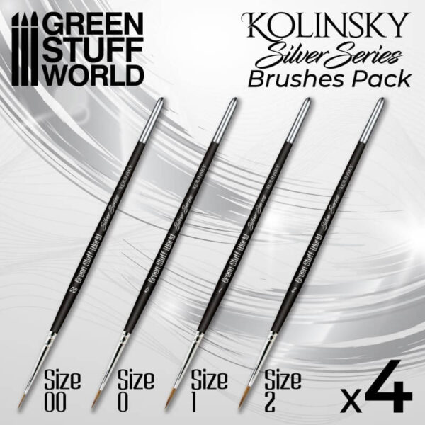 SILVER SERIES  Set Pinceles Kolinsky