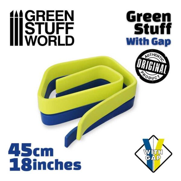 Masilla verde  en Rollo 45 cm CON HUECO