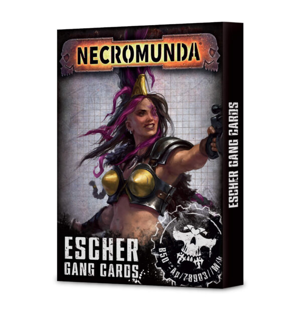 NECROMUNDA:  ESCHER GANG TACTICS CARDS