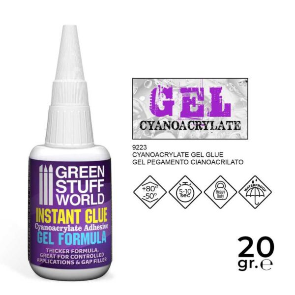 Pegamento  Cianoacrilato 20gr. - formula GEL