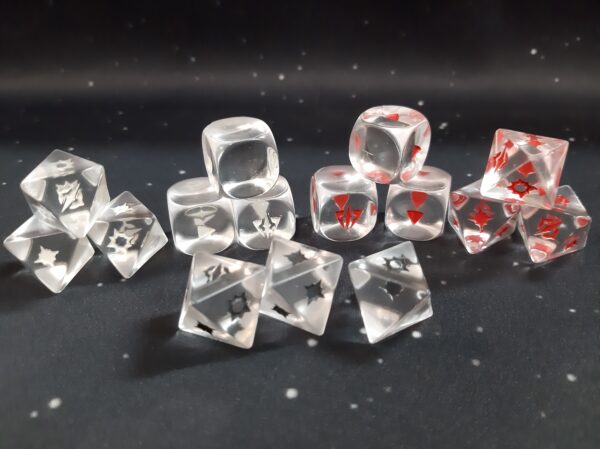 SET DADOS  TRANSPARENTES STAR WARS: LEGION