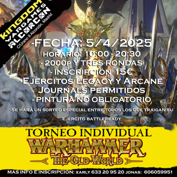 Torneo The  Old World 5/4/2025 KINGDOM ALCORCON