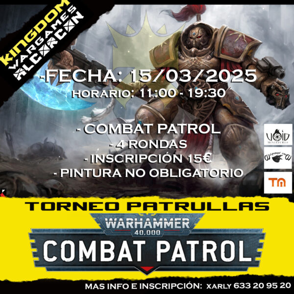 Torneo  Patrullas W40K 15/3/2025 KINGDOM ALCORCON