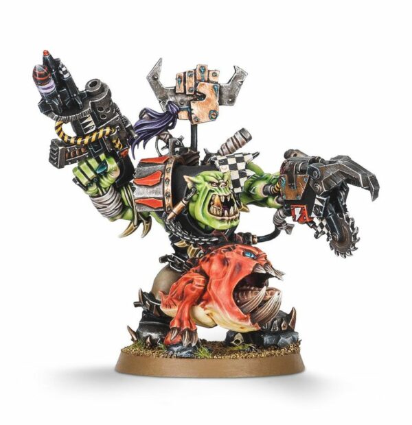 Ork Warboss with Attack Squig (Web Only)