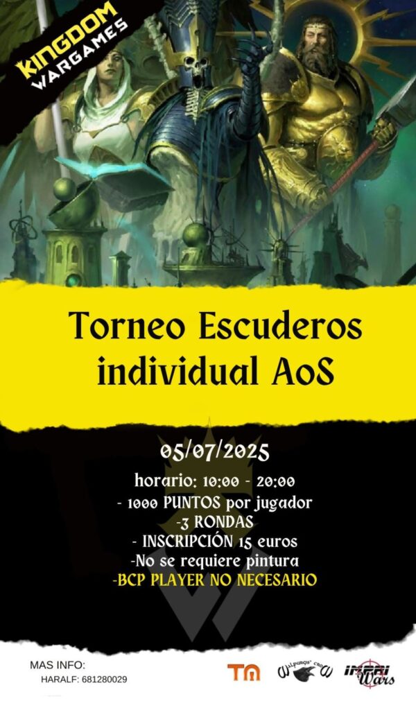 Torneo Escuderos Individual AOS 12/07/2025